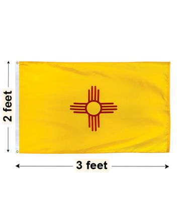 2'x3' New Mexico Nylon Outdoor Flag